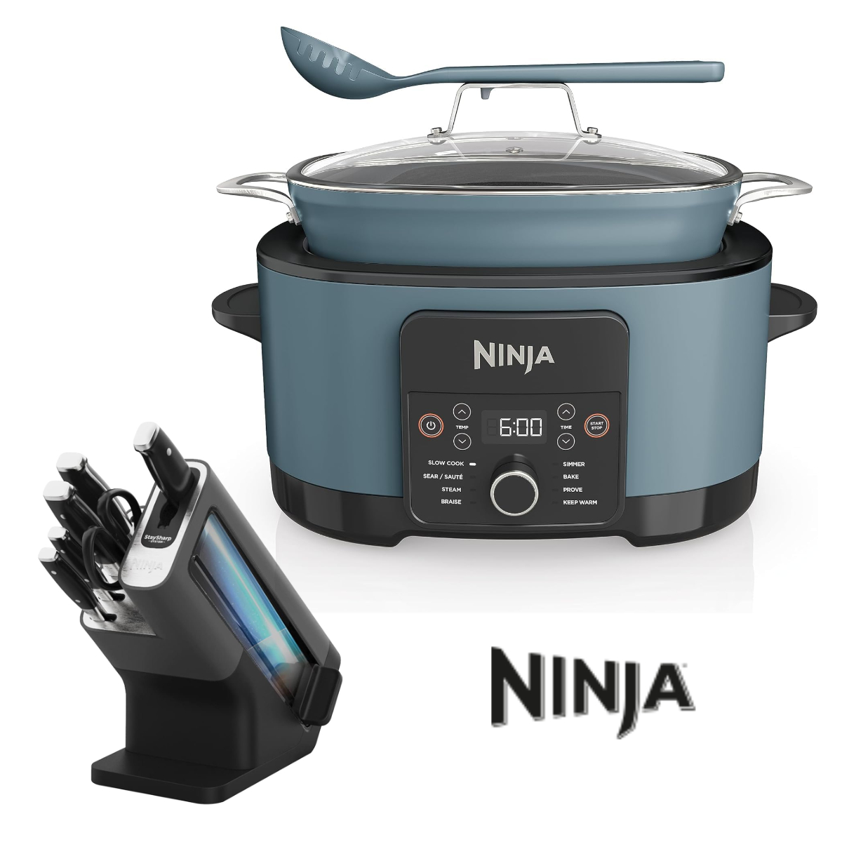 Ninja Slow Cooker + Ninja Knife Set