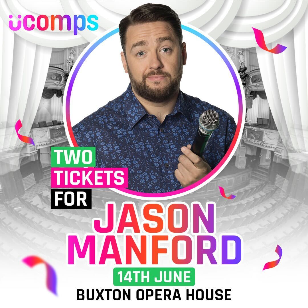 2 Tickets For Jason Manford 14th June Buxton Opera House