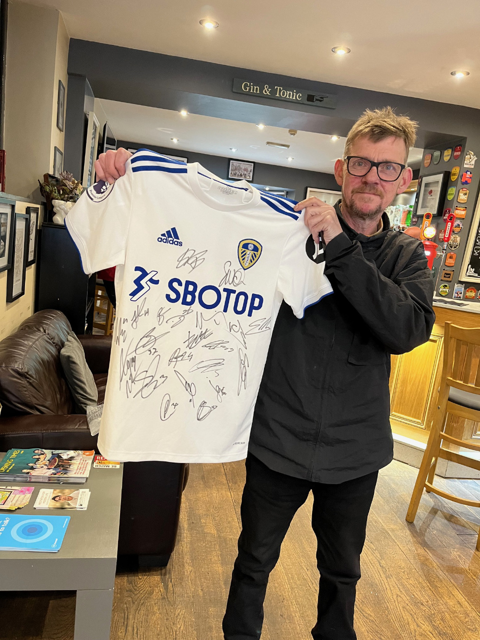 Signed Leeds United Premier League Shirt 2024 Squad